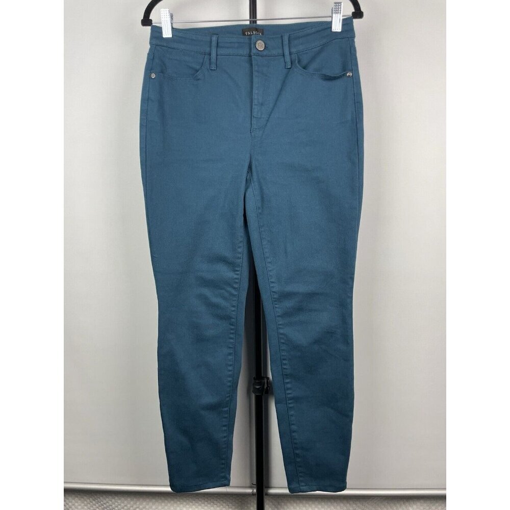 Talbots Teal Blue Skinny Cotton Blend Denim Jegging Jeans‎ Size 6